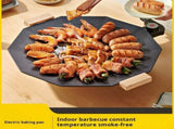 Dodecagon Electric Grill Pan Portable Outdoor Non-Stick Barbecue Cookware For Camping Picnic V1197-JD-1102