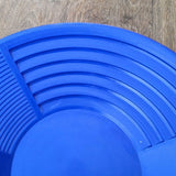Outdoor 15 inches Plastic Gold Basin Nugget Mining Pan Gold Pan with Riffles for Gold Prospecting V1192-AZ-W-23332