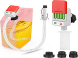 Fuel Transfer Pump with Auto-stop Sensor -3.2 GPM, 3 Tank Adapters, 51" Hose Portable Fuel Pump V1258-DP02-C-335