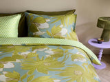Oilily Melodi Green Cotton Floral Quilt Cover Set King V442-HIN-QUILTCS-MELODI-GREEN-KI