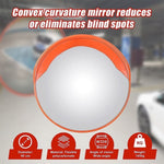 60cm Round Convex Mirror Blind Spot Safety Traffic Driveway Shop Wide Angle V63-824421