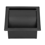 Embedded Toilet Paper Holder 304 Stainless Steel Roll Paper Rack for Home Bathroom Hotels Black V1294-YM0901-3112210078611