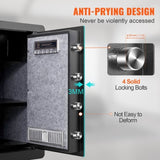 Safe 2.2 Cubic Feet Home Safe Steel for Cash Gold 15.75x13x23.6 inch V952-LSBXXHSLSLF22HXMIV0