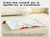 Plaid Puppy Premium Soft Fleece Dog Bed Mat/Quilt - All-Season Reversible Warm V888-ELOSUNG45978