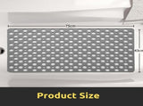 Non Slip Shower Mat with Suction Cups and Drain Holes, 30x17 in Soft Machine Washable Bathtub Mat V1370-AZ4-00439