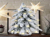 45cm Flocking Christmas Tree with Lights PVC Mini Christmas Tree Artificial Holiday Tree Christmas V1294-YM0716-220715CS021