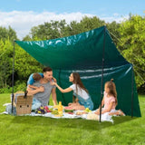 PVC Waterproof Tarp, 16.5 x 29.5 ft Heavy Duty PVC Tarpaulin, Tear-Proof and Weather-Proof, with V952-FSBLSPVCPVC59AFTUV0