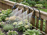 360&deg Curved Garden Automatic Irrigation System, Brass Nozzle, PE Tubing Irrigation Kit, Water-Saving V1192-AZ-W-22184