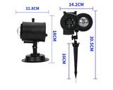 LED Holiday Projector - Dual Lens Colorful Water Wave and Pattern V888-ELOSUNG55866