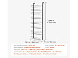8-Tier Over the Door Pantry Organizer Hanging Storage Rack Adjustable V952-MGCCJ8CHS000V0LYTV0
