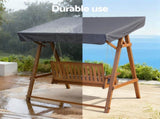 Gardeon Swing Chair Wooden Garden Bench Canopy 2 Seater Outdoor Furniture ODF-GSC-W2S-TK-AB