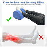 Knee Replacement Recovery Pillow, Memory Foam Leg Elevation Cushion with Ankle, Orthopedic V1369-AZ3-W-08856