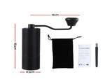 Devanti Manual Coffee Grinder with 24 Adjustable Settings Hand Coffee Bean Burr Mill for Espresso CF-G-M-12