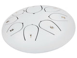 6in Tongue Drum 8Tones Ethereal Hand Pan Drums with Drumstick Percussion InstrumentWhite V1294-YM0721-3117200192313