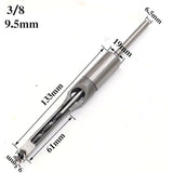 4 pcs Chisel Set Square Hole Drill Bits, Steel Hollow Chisel Woodworking Tools Set V1188-MS-227-2295