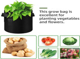 12-Pack 10 Gallon Plant Grow, Thickened Nonwoven Fabric Pots with Handles, Vegetable Planter V1258-DP02-C-3194