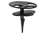 SWETRACE Outdoor Table Black Wooden Plastic 1Pc 11.8x7.9x7.9in V1189-LWWAL-20260327-03738