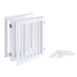 Four Panel Freestanding Dog Gate, White V568-GMW-266-W