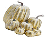 7pcs Simulated Pumpkin Glossy Paint Lightweight Creative Reusable Foam Pumpkin for Decoration Prop V1294-YM0901-3115240060517