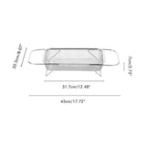 Over the Sink Colander Stainless Steel Expandable Strainer Basket Colander with Fine Mesh for V1294-YM0717-10352937