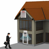 Driveway Alarm Wireless Outside Motion Sensor Alarm with Receiver Weatherproof Infrared Sensor, V1192-AZ-W-28017