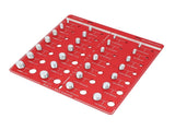 28 Hole Bolt Nut Identifier Gauge Metric Aluminum Alloy Nut Bolt Thread Checker for DIY Buffs V1294-YM0710-3114230169811