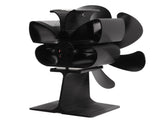 6 Blade Stove Eco Black Self Starting High Temperature Resistance Energy Efficiency Heat Powered V1294-YM3113220250711-0421