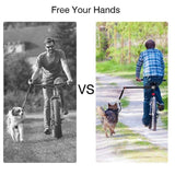 Ride Free, Walk Your Pup Hands-Free Bike Dog Leash with Shock-Absorbing Bungee, Adjustable Bike V1341-ZY-BP7TVXKC-BLACK