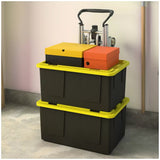 Black 4 In 1 Folding Toe Plate Hand Truck for Heavy Loads, Aluminium and Steel Hybrid V178-69004