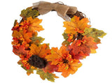 Artificial Fall Wreath Door Hanging Maple Leaf Wreath Garland Home Festival Decoration V1294-YM0710-3115210132811