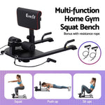 Everfit Deep Sissy Squat Weight Bench Adjustable Leg Extension Strength Training FIT-M-SQUAT-BENCH-BK