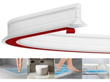 2m Self-Adhesive Shower Strip, 4cm High Waterproof Rubber Strip for Bathroom and Kitchen, Shower V1188-MS-318-4-01