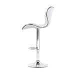 Artiss 4x Bar Stools Gas Lift Leather Seat White BA-TW-NEW4045-WHX4