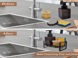 Adhesive Sink Caddy Sponge Holder Storage for Kitchen Accessories V178-87477