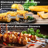 29 Piece Stainless Steel BBQ Grill Tool Set with Storage Case for Camping, Picnics, Outdoor Barbecue V1189-LC-HW-00607