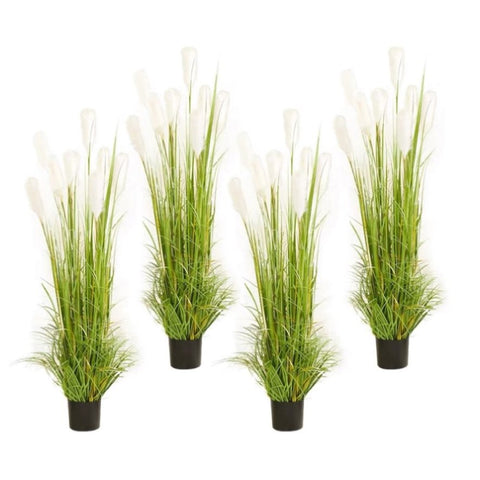 SOGA 4X 150cm Wheat Plume Grass Artificial Plant, Home Decor APLANTFH6003X4