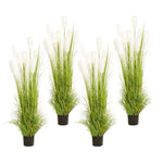 SOGA 4X 120cm Nearly Natural Plume Grass Artificial Plant APLANTFH6004X4