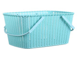 Shower Caddy Bin Strong Plastic Large Opening Smoothing Handle Draining Holes Shower Basket for V1294-YM0901-3117230401211