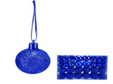 100pcs Christmas Ball Ornaments Shatterproof Hanging Balls for Christmas Tree Party DecorationBlue V1294-YM0715-3115210248112