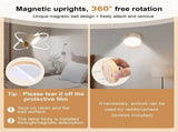 LED Wall Reading Lamp, Wireless Rechargeable Wall Sconce with USB Port, 360&deg Rotatable Magnetic V1237-ZY-924-118