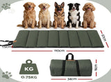i.Pet Outdoor Dog Bed Large Water-resistant Washable Foldable Travel Dog Mat Green DBED-ROLL-GN