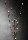 10 Sets of LED Light Bunch Stem - Warm White BATTERY fairy lights - 50cm high 20 bulbs/petals V382-10PLAINSTEMBUNCHBATT