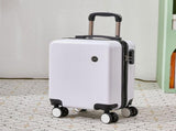 White 14 Inch Lightweight Carry-on Luggage for heights over 1.6m - Underseat & Overhead Cabin V888-ELOSUNG42787
