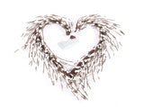 Heart Shaped Wreath Sprig Valentine's Day Wreath Wall Mounted Front Door Flower Wreath V1294-YM0718-211106LS04-1