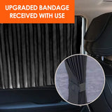 Car Window Sun Shade Magnetic Slidable Privacy Curtain Sun Protection Shield for Automotive Interior V1189-LC-QP-00548