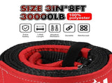 X-BULL 4WD Recovery Kit 15PCS Winch Recovery track Kinetic Rope Snatch Strap 4X4 V211-AUEB-XBRK013SR001