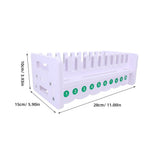 White Multi Compartment Cell Phone Commercial Display Rack for Home Desktop Organization V1369-AZ3-W-19382