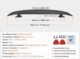 Universal Rear Spoiler 46.3'' GT Style Trunk Wing for Sedans and Coupes V952-TYXWYABS46INXC430V0
