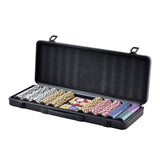 Poker Chip Set, 500-Piece Poker Set, Complete Poker Playing Game Set with Carrying Case, Heavyweight V952-PKCMTZCLAY50H2LS7V0