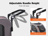 Pet Stroller, 4 Wheels Dog Stroller with Brakes, 160lbs Weight Capacity, Portable Puppy Stroller V952-CWTCDHK4QSHD3F05MV0